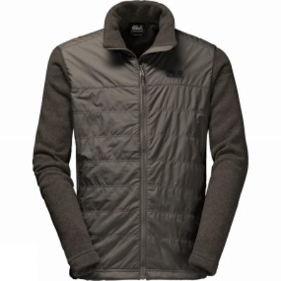 Jack Wolfskin Mens Caribou Crossing Track Jacket Olive Brown
